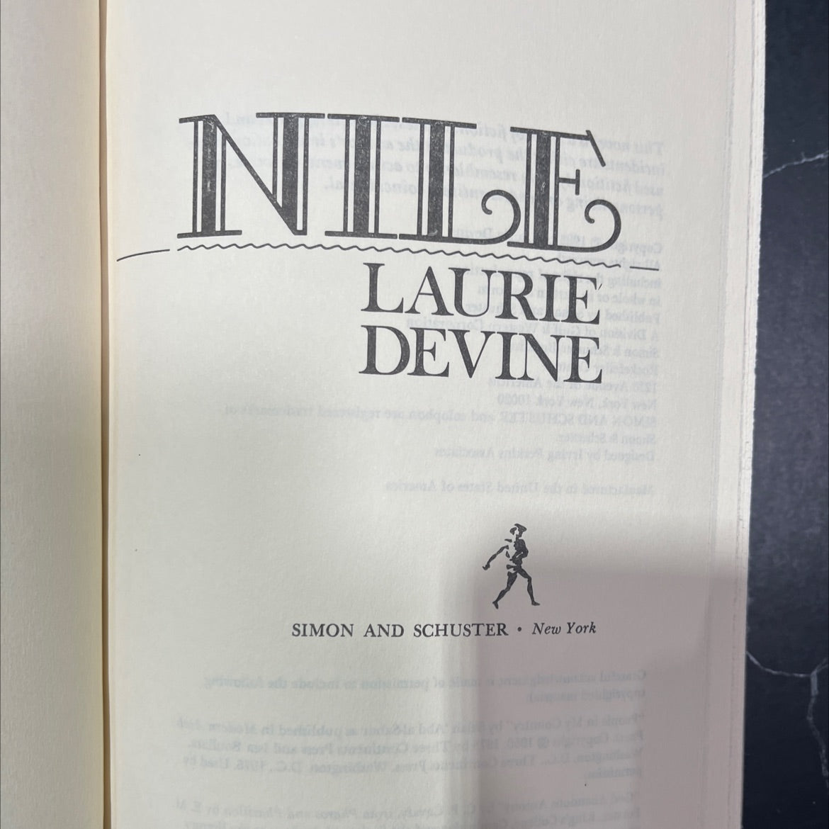 nile book, by laurie devine, 1983 Hardcover image 2