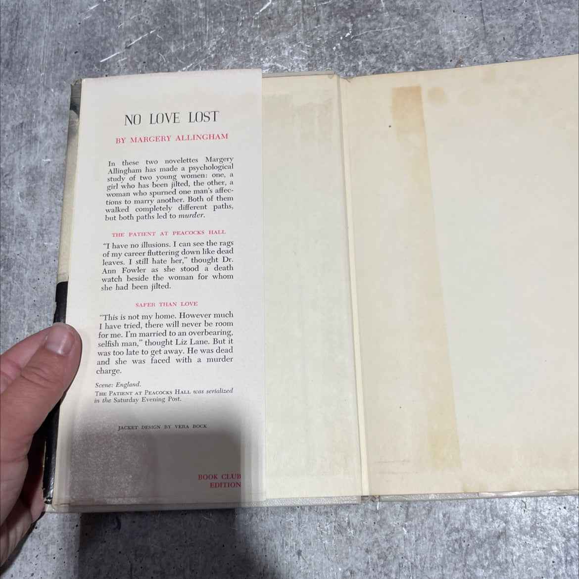 no love lost a cockshut hall and two stories of suspense book, by margery allingham, 1954 Hardcover image 4