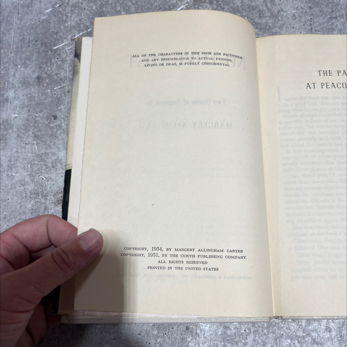 no love lost a cockshut hall and two stories of suspense book, by margery allingham, 1954 Hardcover image 3