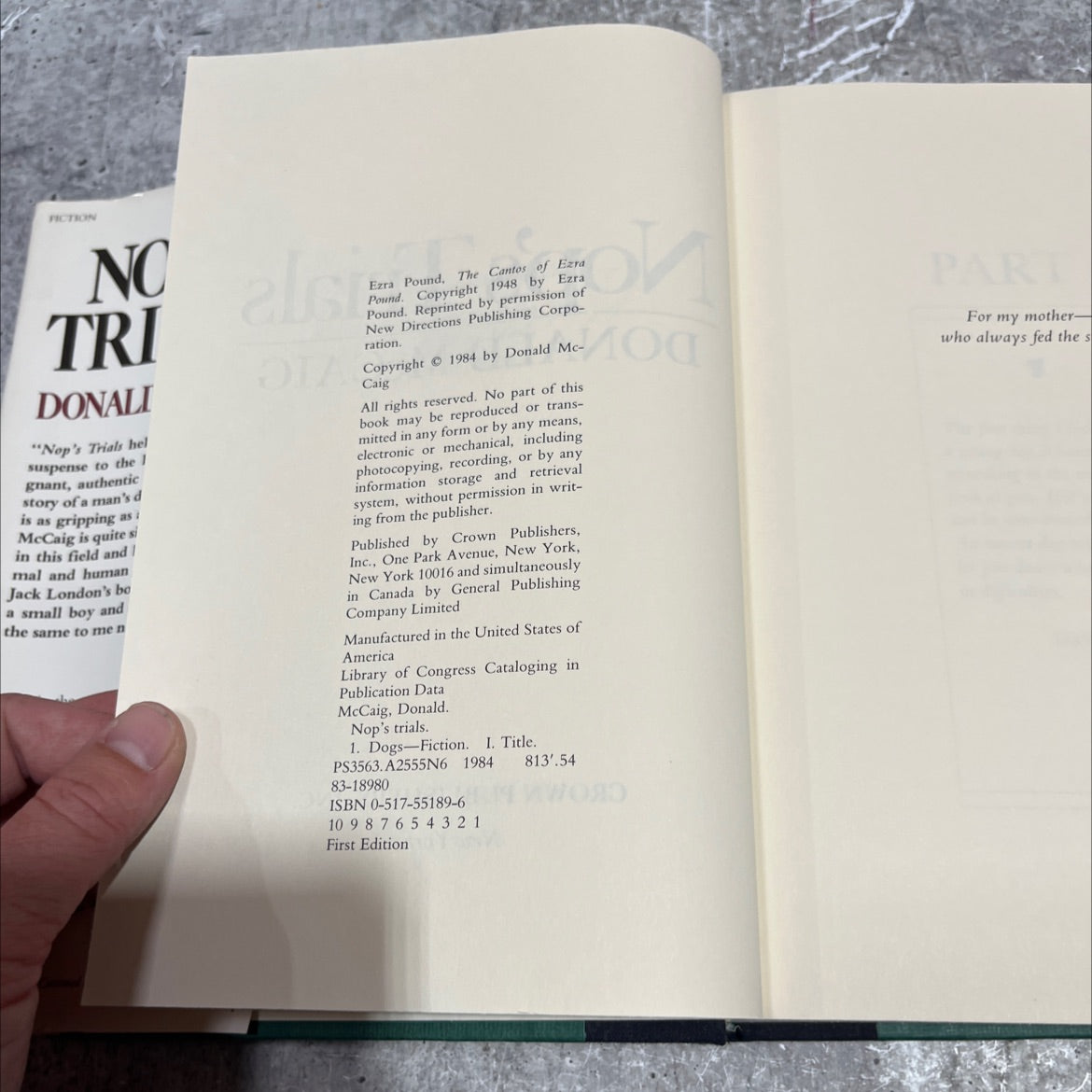 nop's trials book, by donald mccaig, 1984 Hardcover image 3