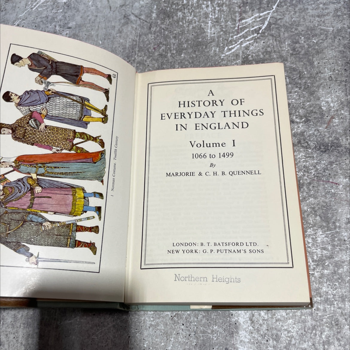norman costume. twelfth century a history of everyday things in england volume i 1066 to 1499 book, by marjorie & c. h. image 2