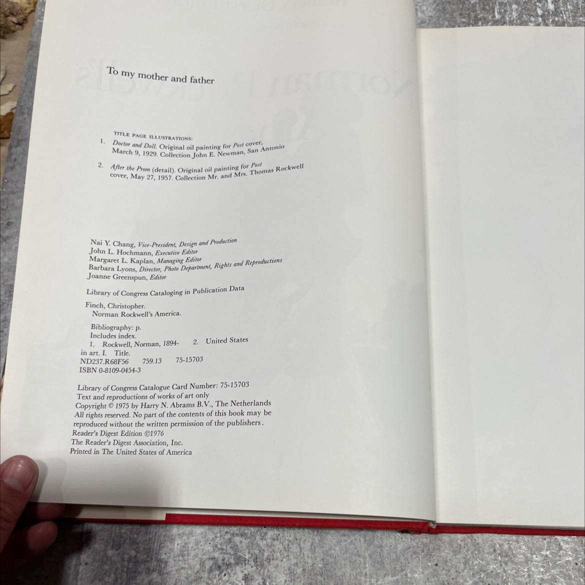 norman rockwell's america book, by christopher finch, 1976 Hardcover image 3