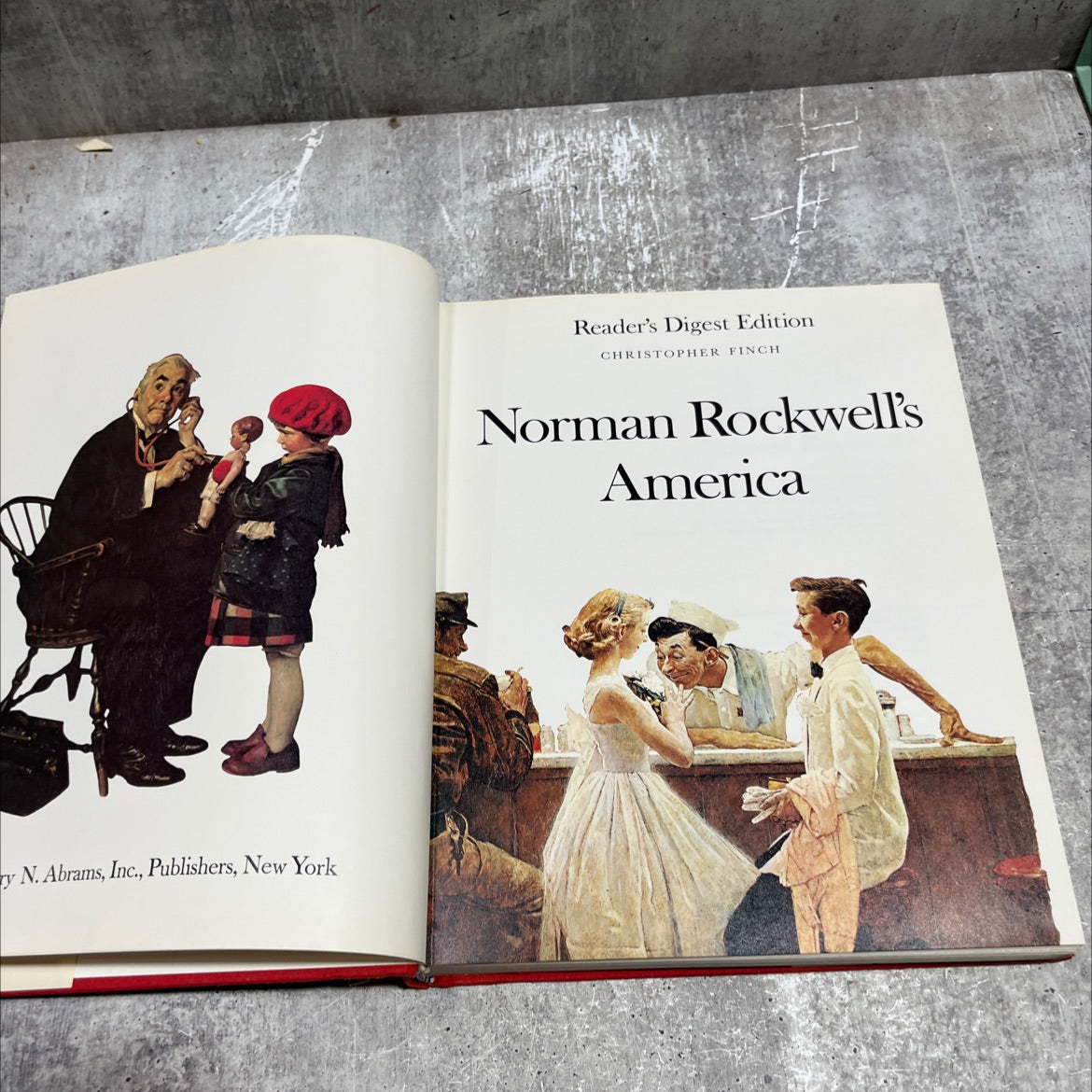 norman rockwell's america book, by christopher finch, 1976 Hardcover image 2