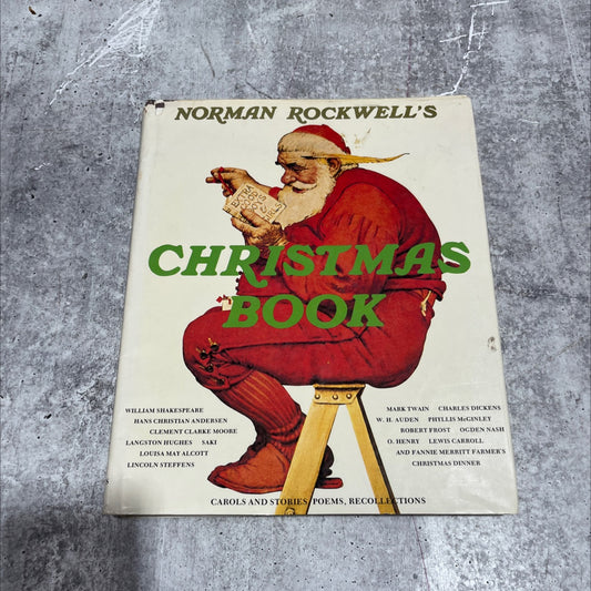 norman rockwell's christmas book book, by norman rockwell, molly rockwell, 1977 Hardcover image 1