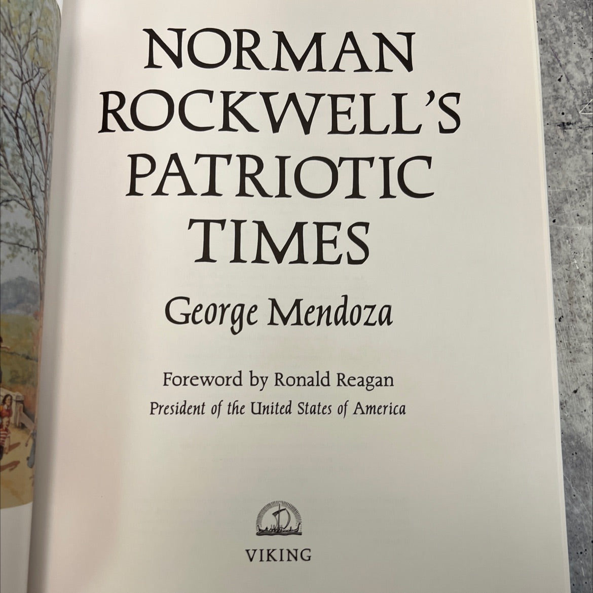 norman rockwell's patriotic times book, by george mendoza, 1985 Hardcover, Vintage image 2