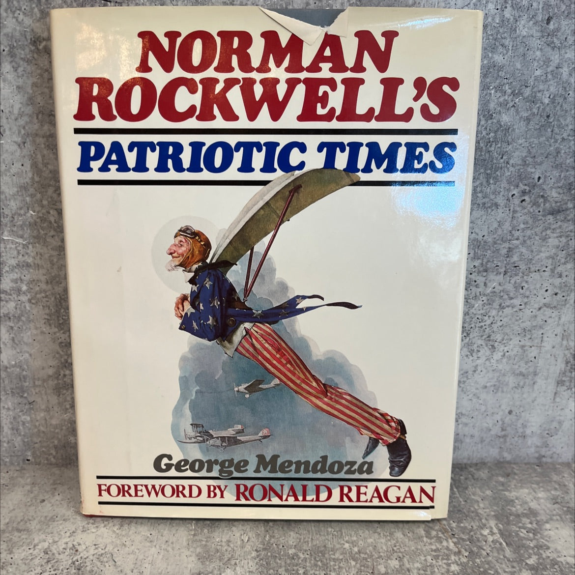 norman rockwell's patriotic times book, by george mendoza, 1985 Hardcover, Vintage image 1