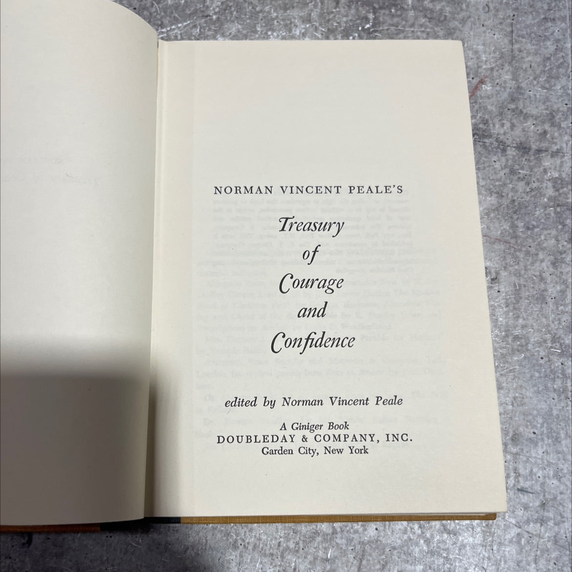 norman vincent peale's treasury of courage and confidence book, by norman vincent peale, 1970 Hardcover image 2