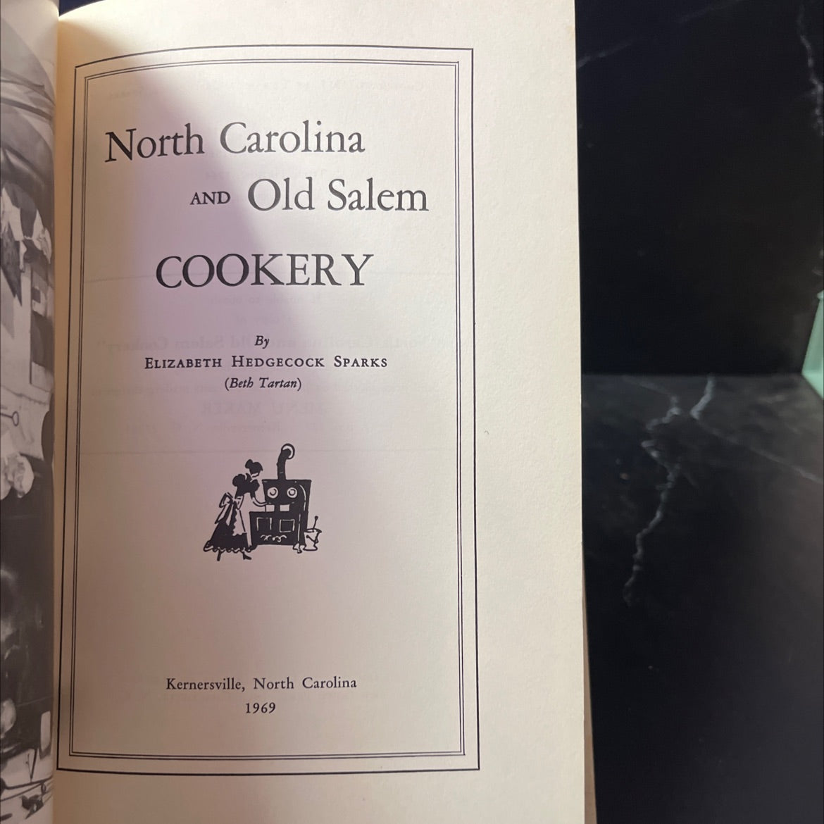 north carolina and old salem cookery book, by elizabeth hedgecock sparks, 1969 Hardcover image 2
