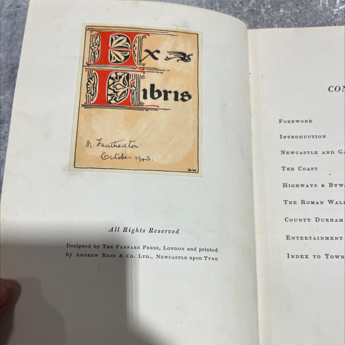 northumbria a tour in author of 'pot luck in england,' 'odd man out,' etc. etc. book, by douglas goldring, 1943 image 3