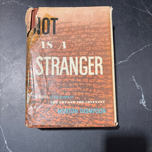 not as a stranger book, by morton thompson, 1954 Hardcover image 1