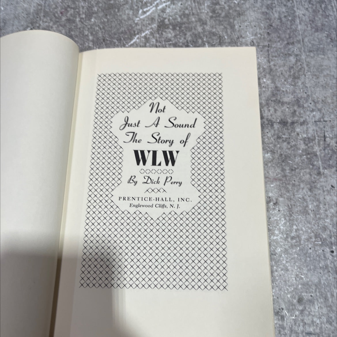 not just a sound: the story of wlw book, by dick perry, 1971 Hardcover image 2
