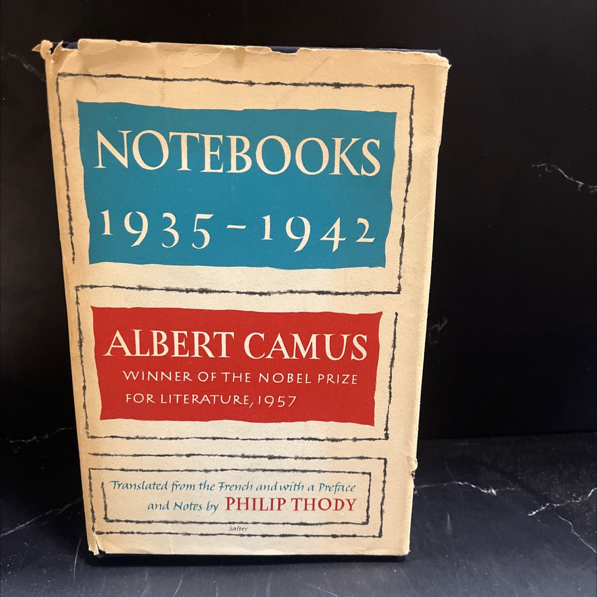 notebooks 1935 1942 book, by Albert Camus, 1963 Hardcover image 1