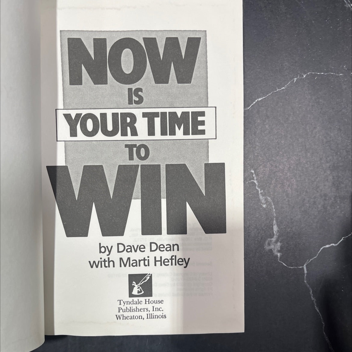 SIGNED now is your time to win book, by Dave Dean with Marti Hefley, 1983 Hardcover image 2