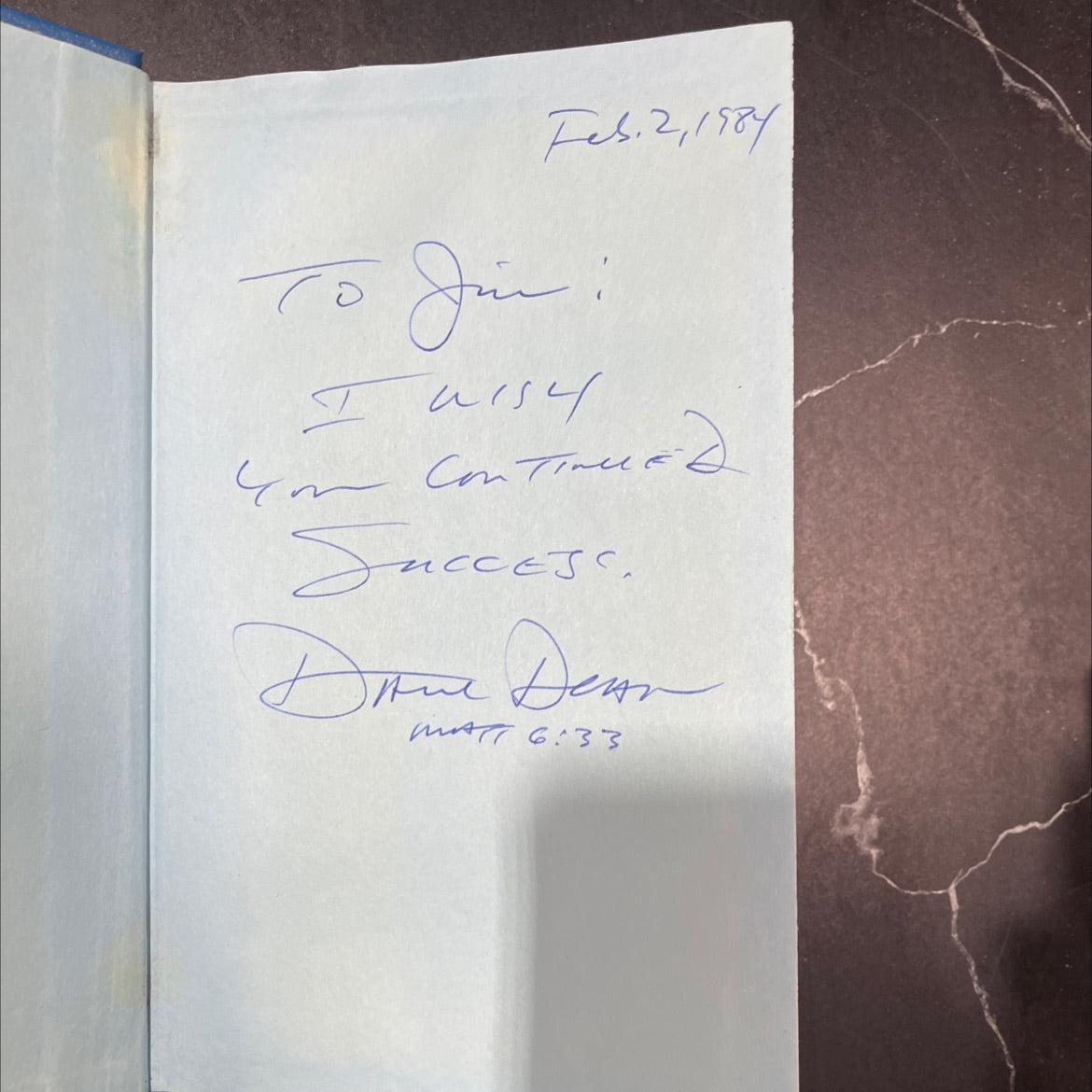 SIGNED now is your time to win book, by Dave Dean with Marti Hefley, 1983 Hardcover image 4