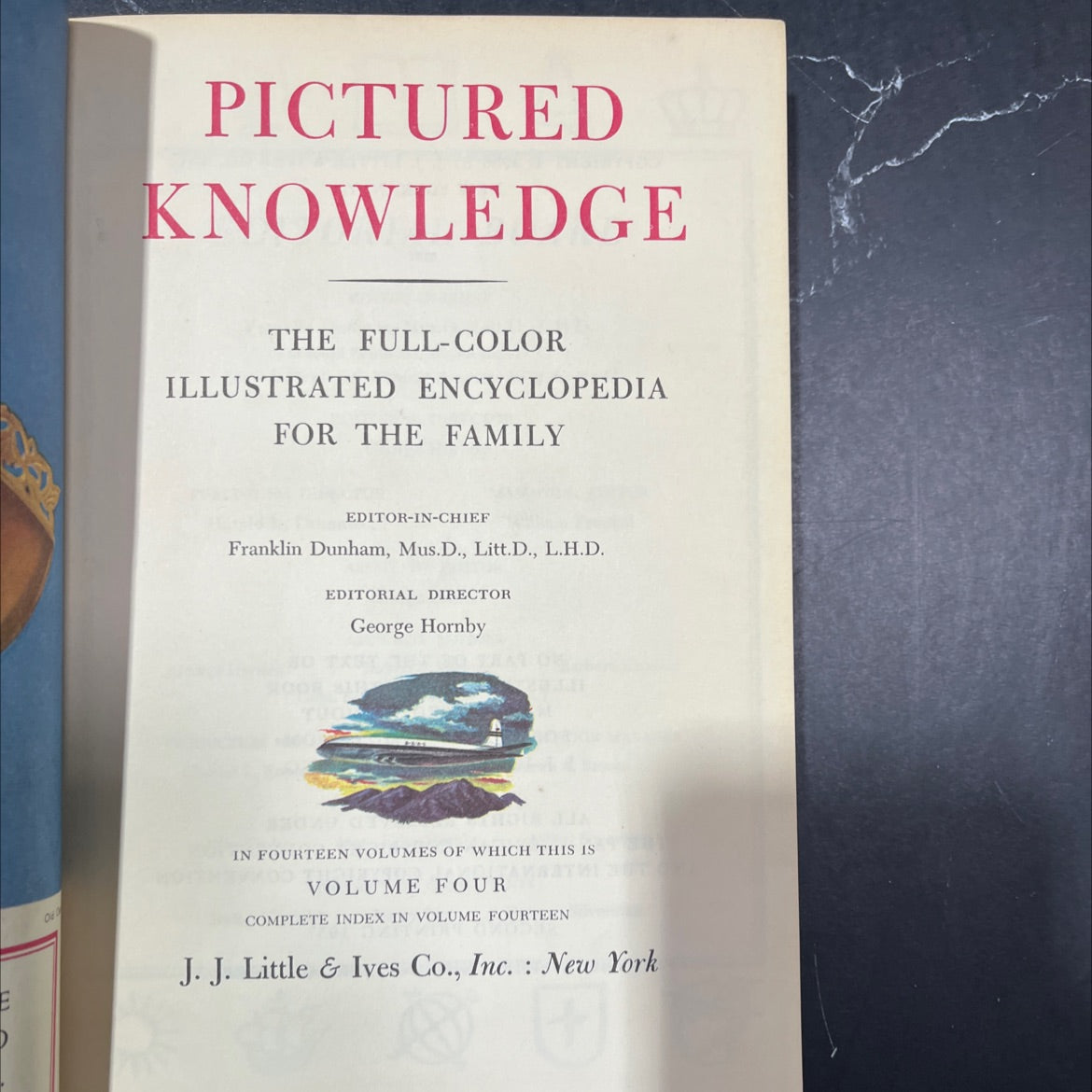 o pictured knowledge the full-color illustrated encyclopedia for the family book, by franklin dunham, 1957 Hardcover image 2