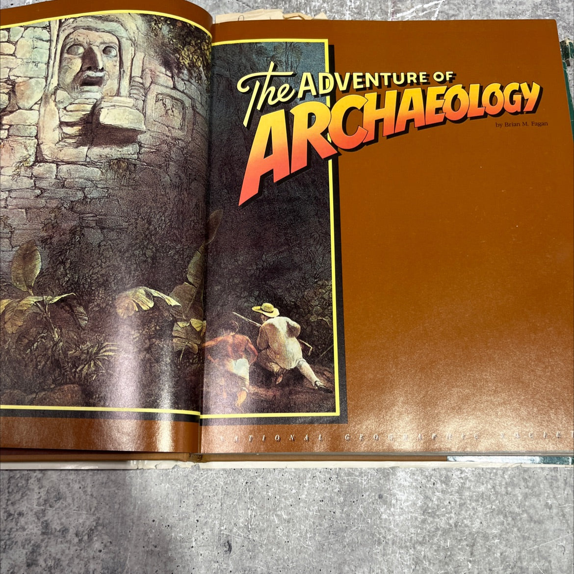 of the adventure archaeology book, by Brian M. Fagan, 1985 Hardcover image 2