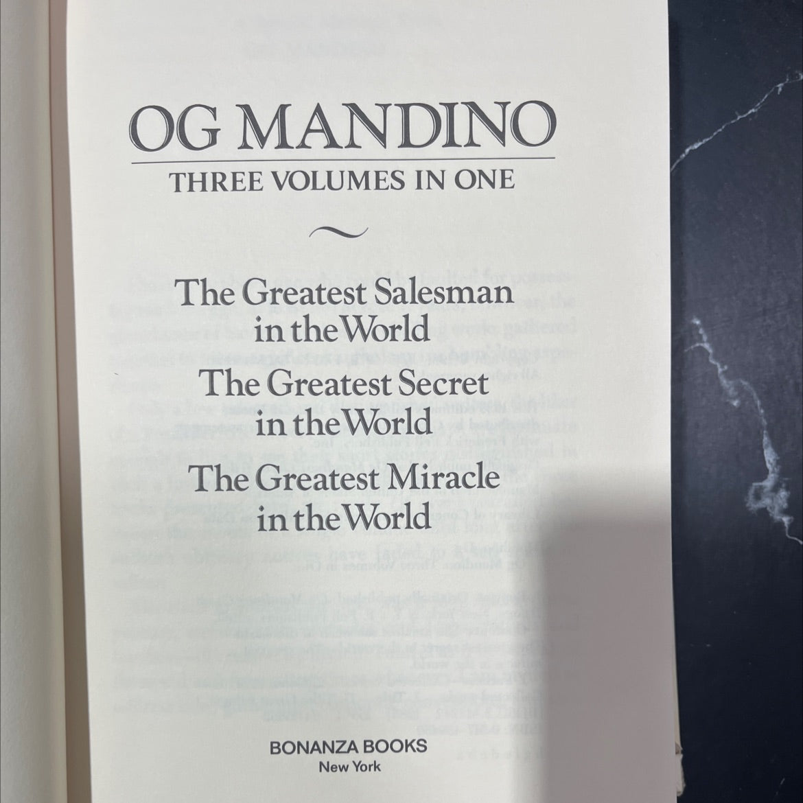 og mandino three volumes in one book, by Og Mandino, 1985 Hardcover image 2
