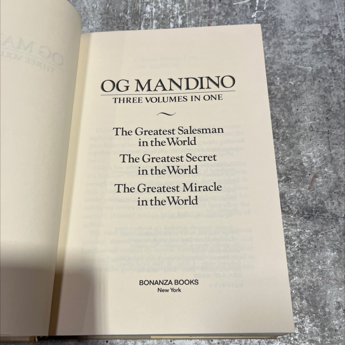 og mandino three volumes in one book, by Og Mandino, 1985 Hardcover image 2