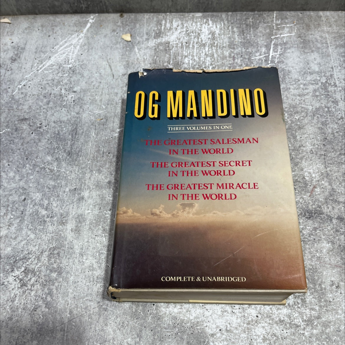 og mandino three volumes in one book, by Og Mandino, 1985 Hardcover image 1
