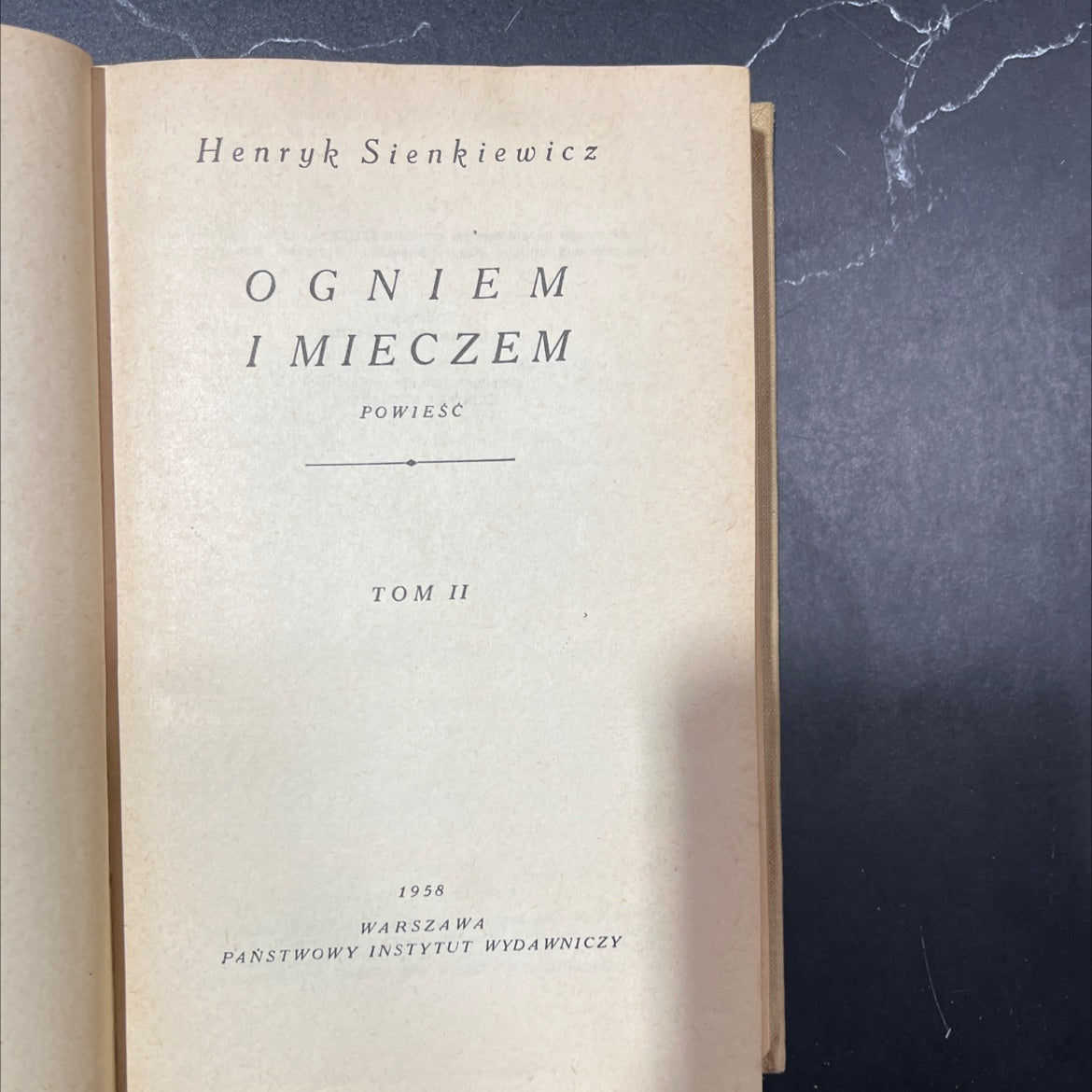 ogniem i mieczem book, by Henryk Sienkiewicz, 1958 Hardcover image 2