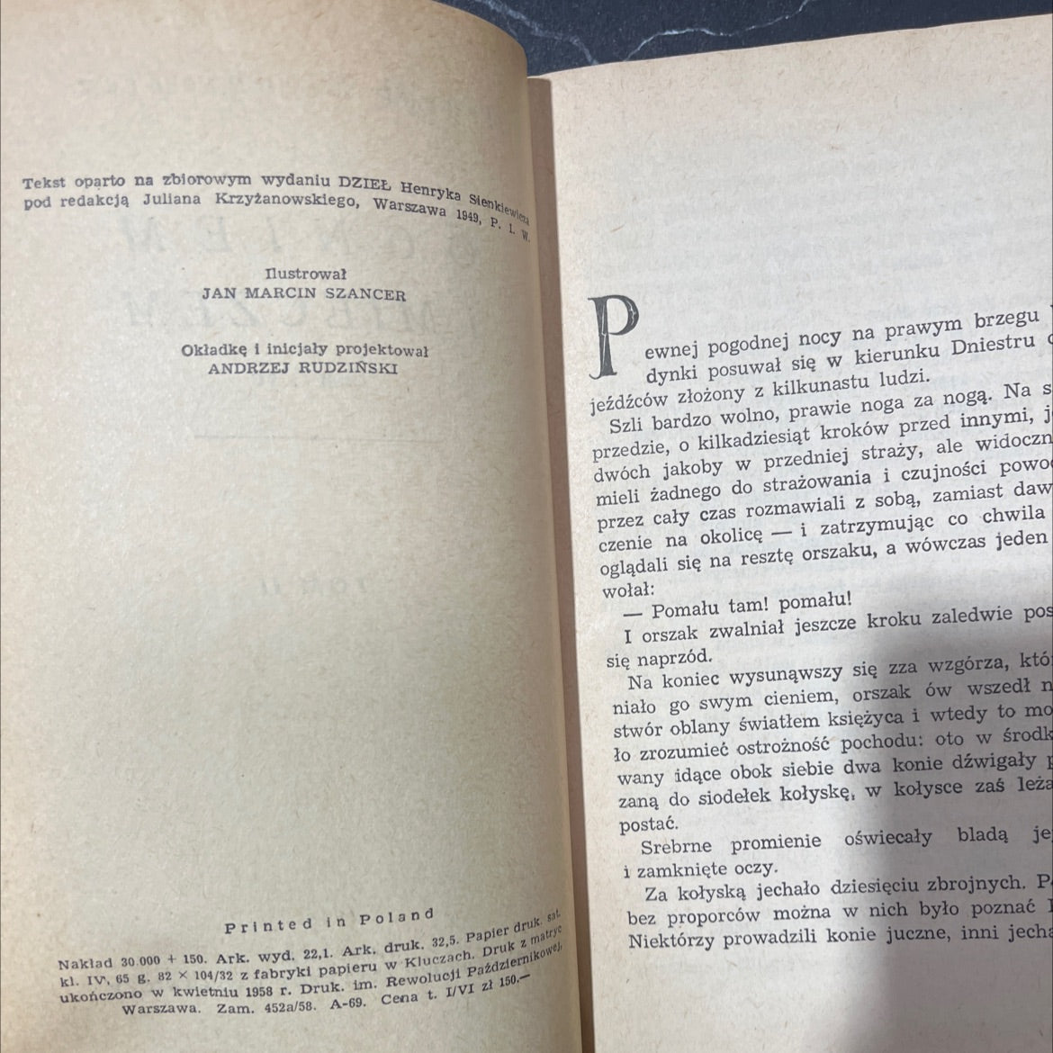 ogniem i mieczem book, by Henryk Sienkiewicz, 1958 Hardcover image 3