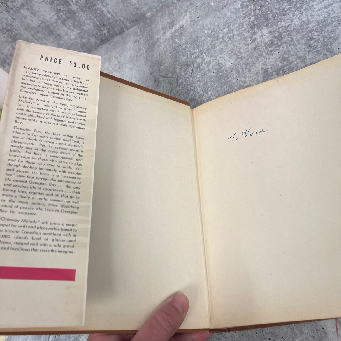 ojibway melody book, by harry symons, 1946 Hardcover, Rare, Vintage image 4