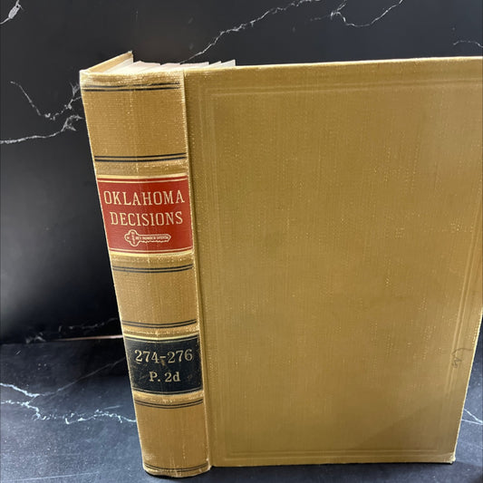 oklahoma decisions the pack of lar book, by unknown, 1955 Hardcover, Vintage image 1