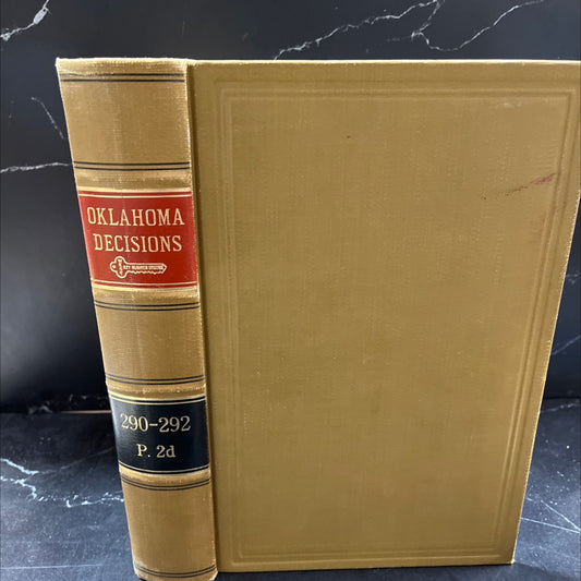 oklahoma decisions book, by unknown, 1956 Hardcover, Vintage image 1