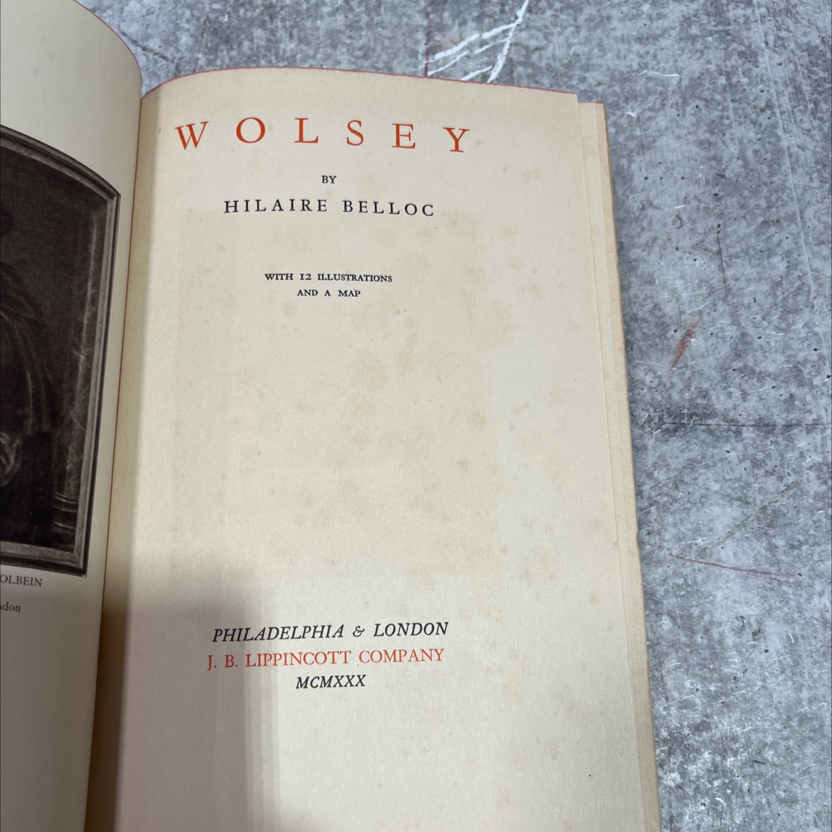olbein don wolsey book, by hilaire belloc, 1930 Hardcover image 2