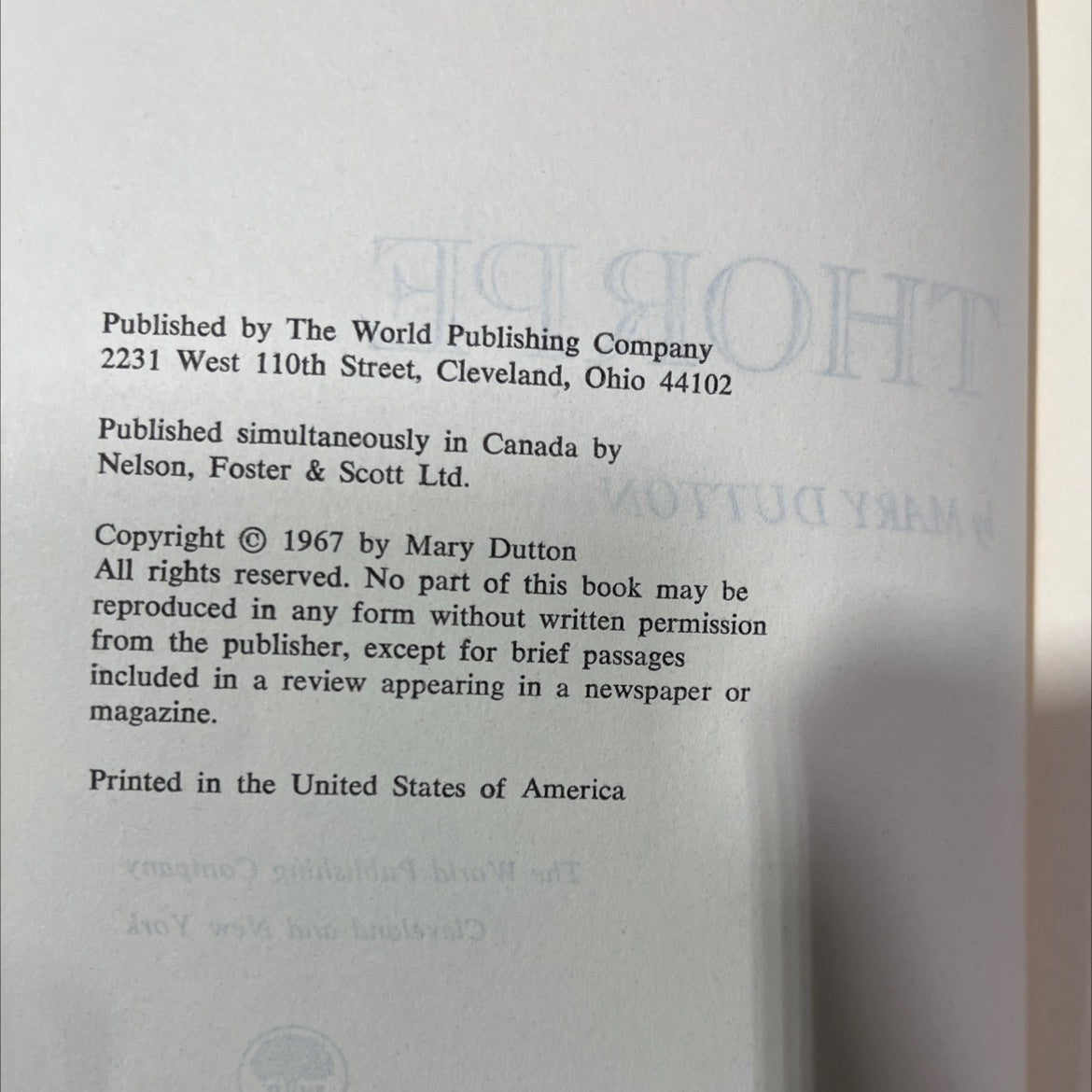 old body book, by mary dutton, 1967 Hardcover image 3