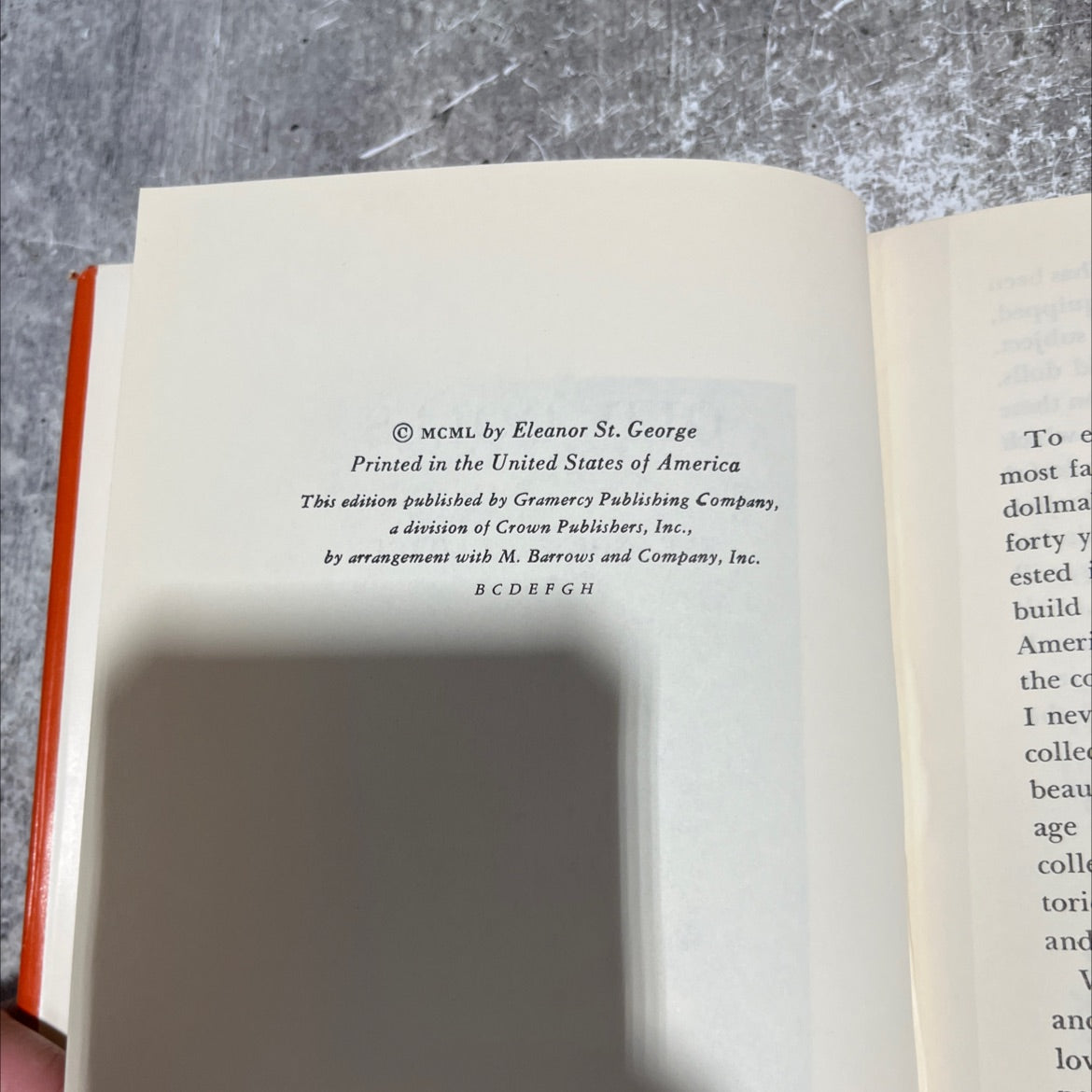 old dolls book, by eleanor st. george, 1970 Hardcover image 3