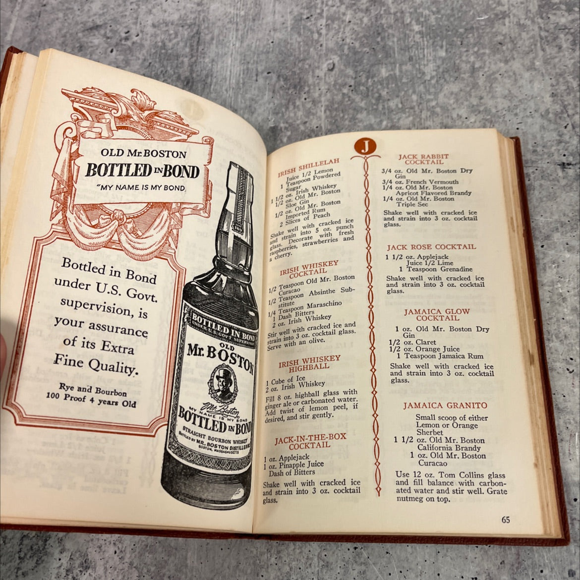 old mr. boston de luxe official bartender's guide book, by leo cotton, 1959 Hardcover image 4