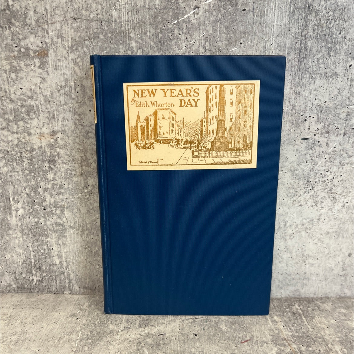 old new york new year's day (the 'seventies) book, by edith wharton, 1924 Hardcover image 1