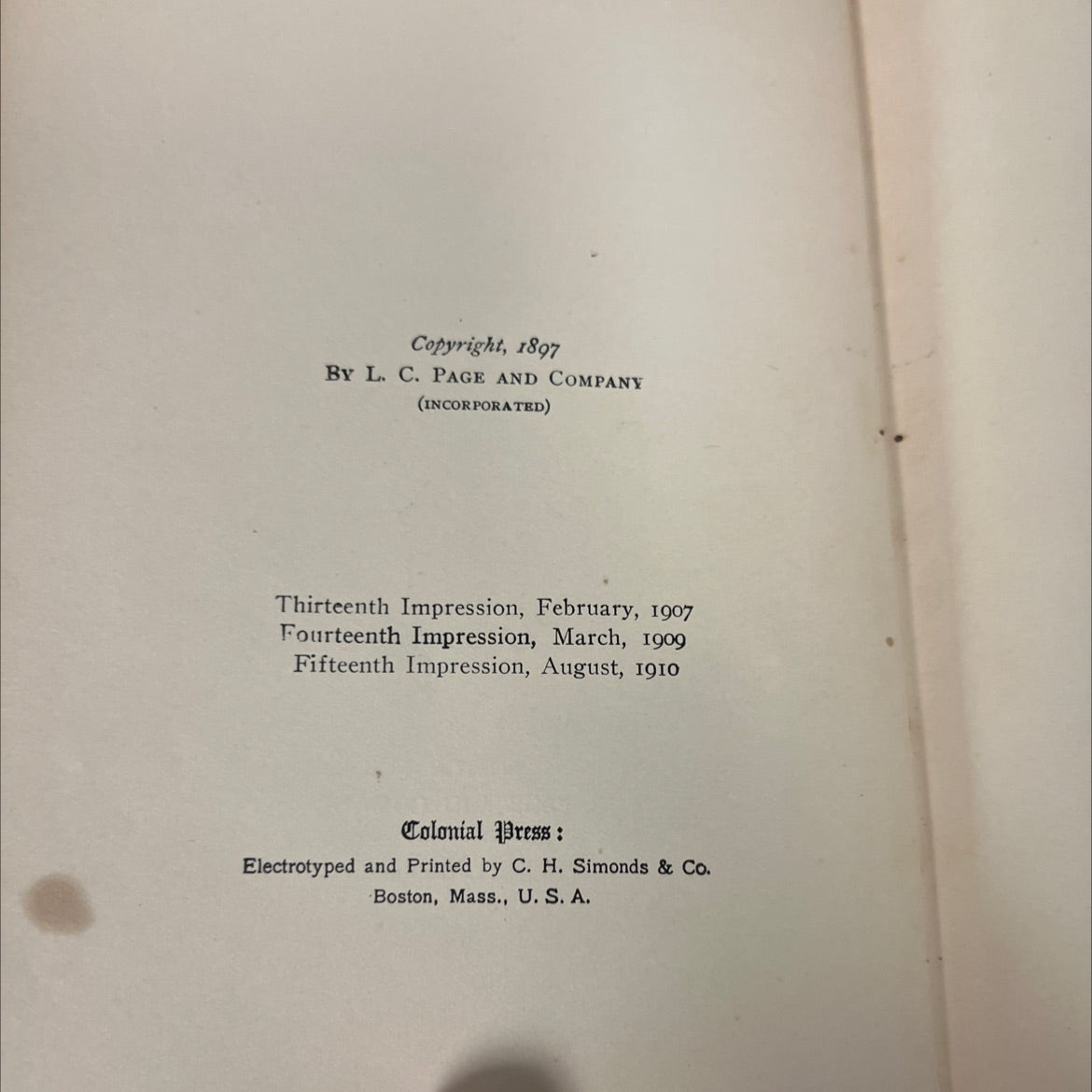ole mammy's torment book, by annie fellows johnston, 1909 Hardcover image 3
