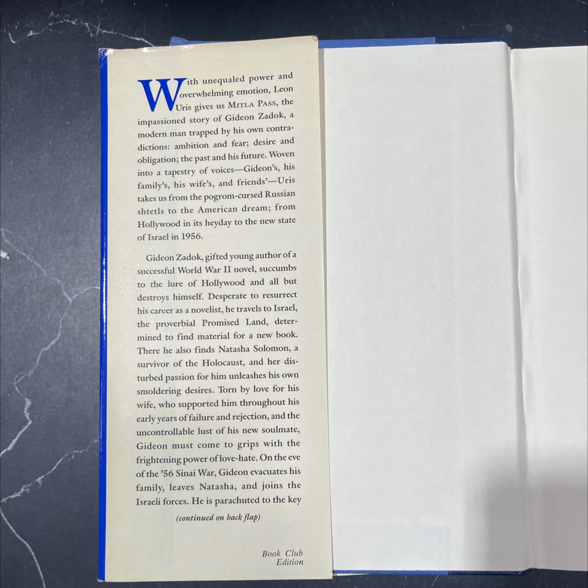 on mitia pass is ydney auckland book, by Leon Uris, 1988 Hardcover image 4