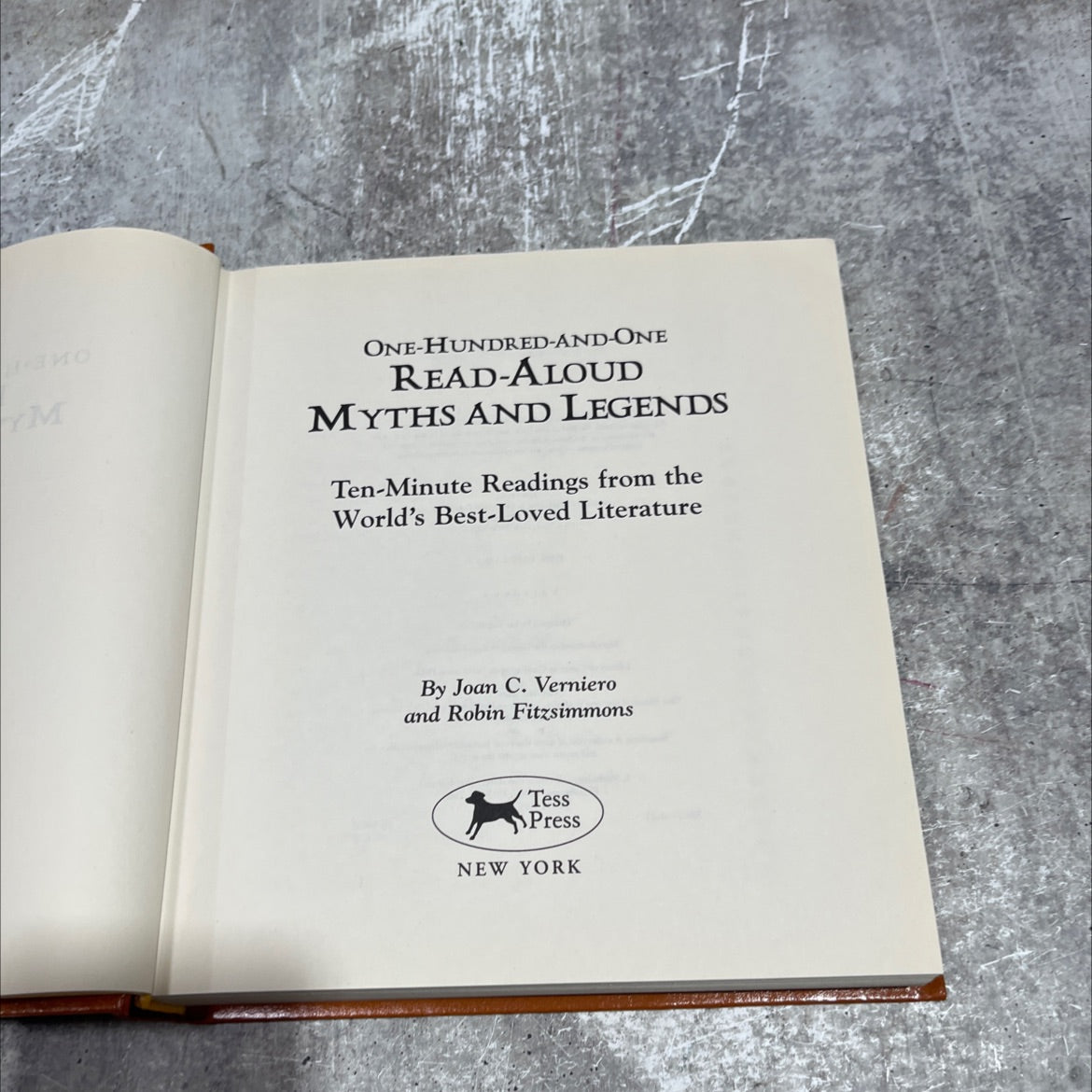 one hundred and one read-aloud myths and legends book, by Joan C. Verniero and Robin Fitzsimmons, 1999 Hardcover image 2