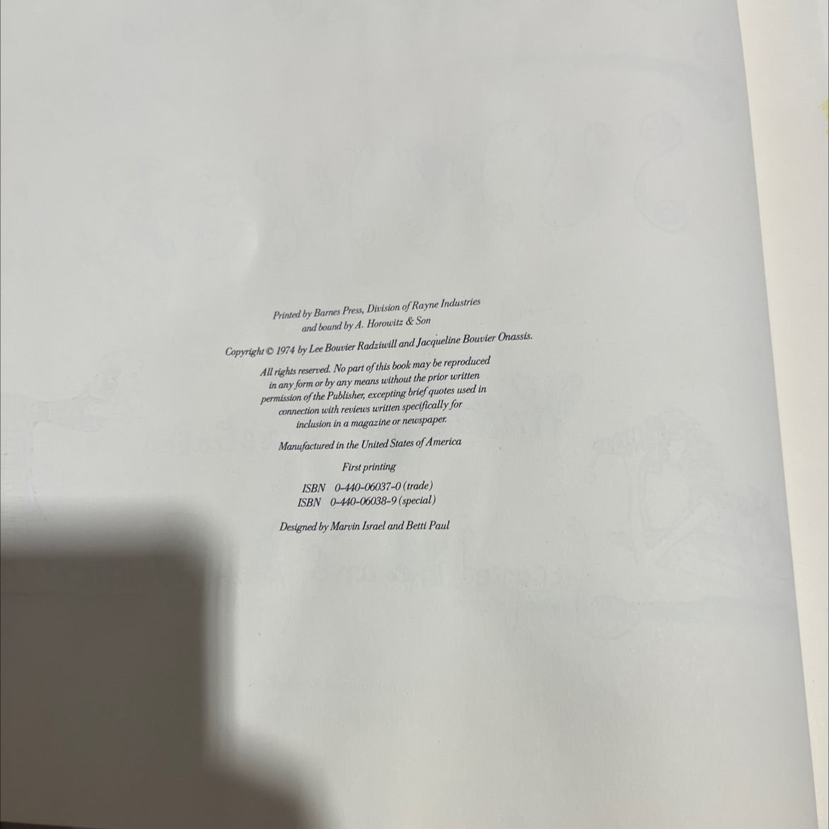 one special summer book, by Jacqueline and Dee Bonnier, 1974 Leather image 3