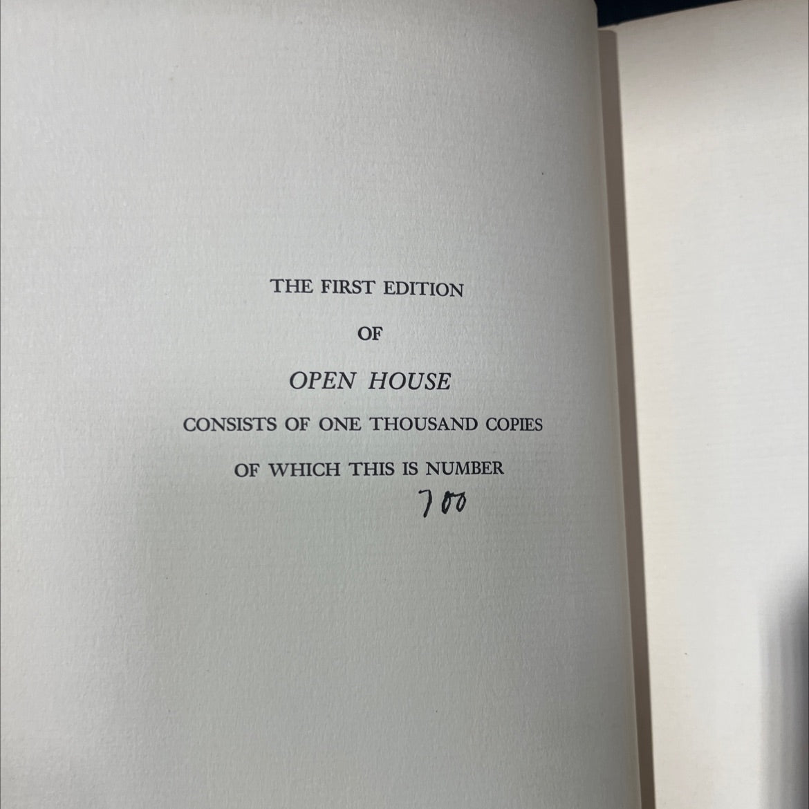 SIGNED open house book, by theodore roethke, 1941 Hardcover, First Edition, Rare, Antique image 3