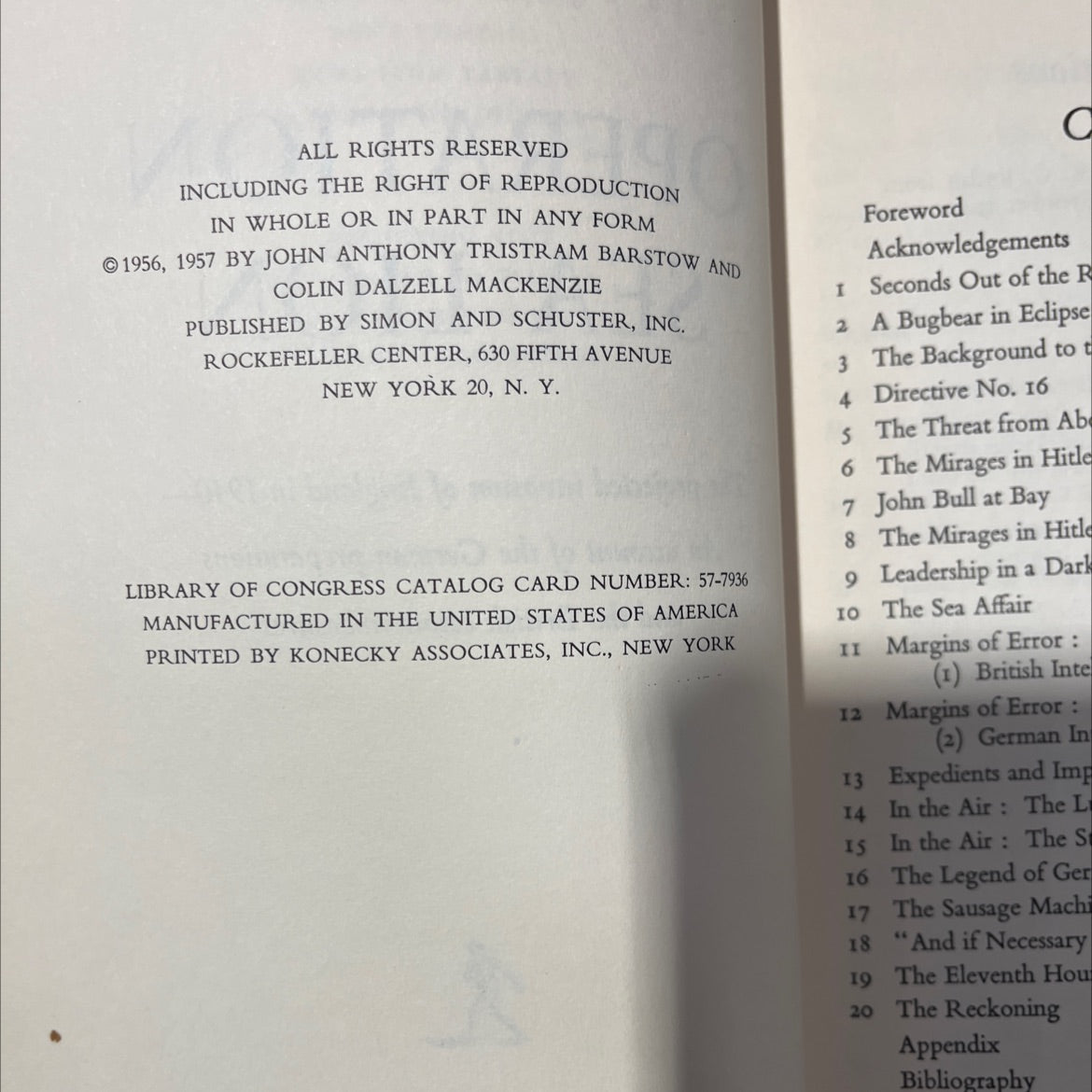 operation sea lion book, by peter fleming, 1957 Hardcover image 3