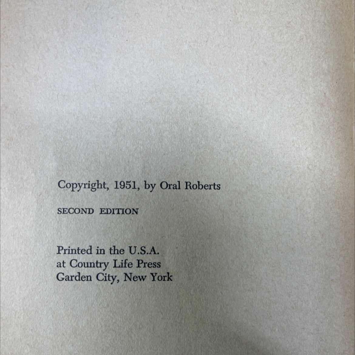 oral roberts the th 4\" man and other famous sermons book, by Oral Roberts, 1953 Hardcover image 3