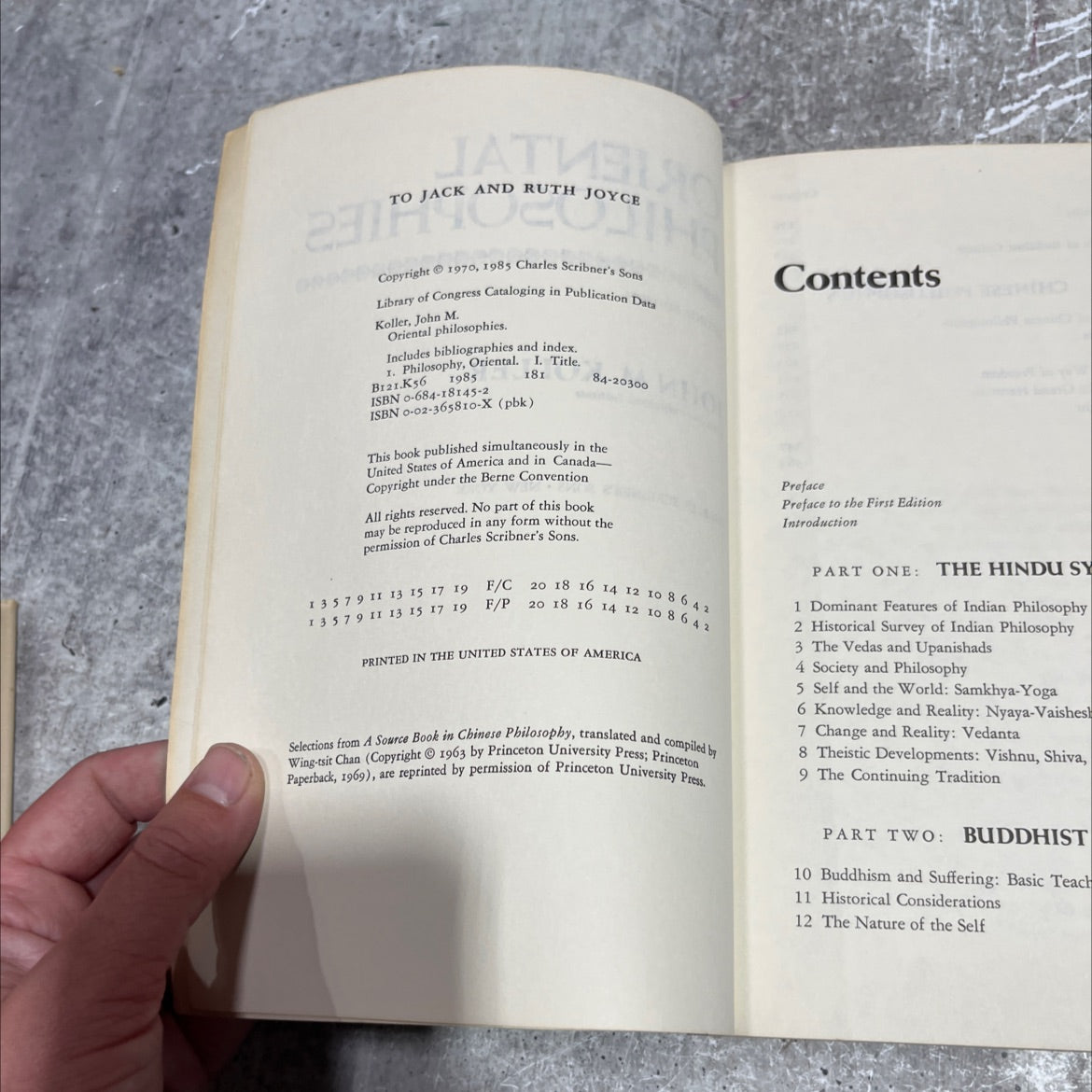 oriental philosophies book, by John M. Koller, 1985 Paperback image 3