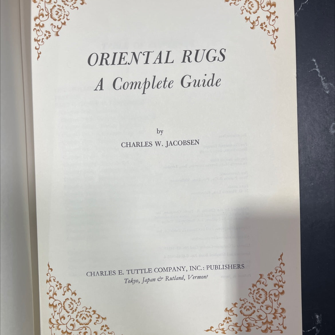 oriental rugs a complete guide book, by charles w. jacobsen, 1973 Hardcover image 2