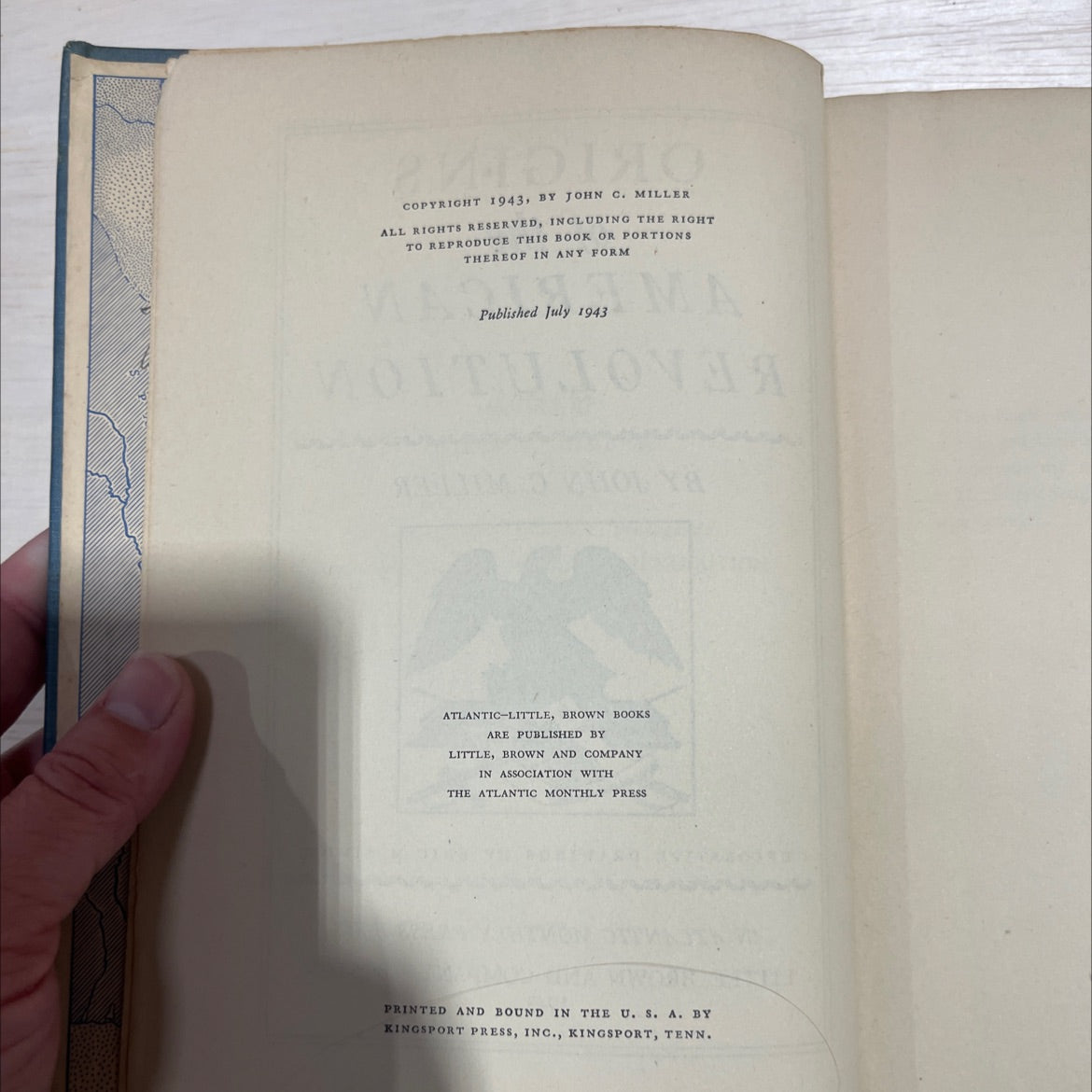 origins of the american revolution book, by john c. miller, 1943 Hardcover image 3