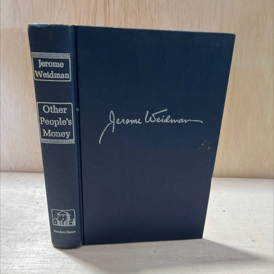 other people's money book, by jerome weidman, 1967 Hardcover, Vintage image 1