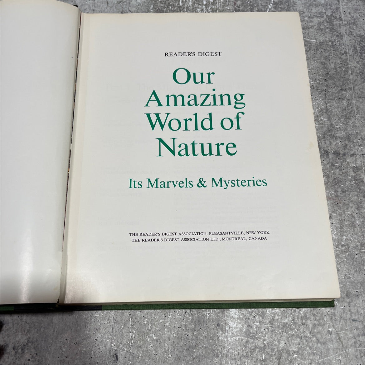 our amazing world of nature its marvels & mysteries book, by unknown, 1969 Hardcover image 2