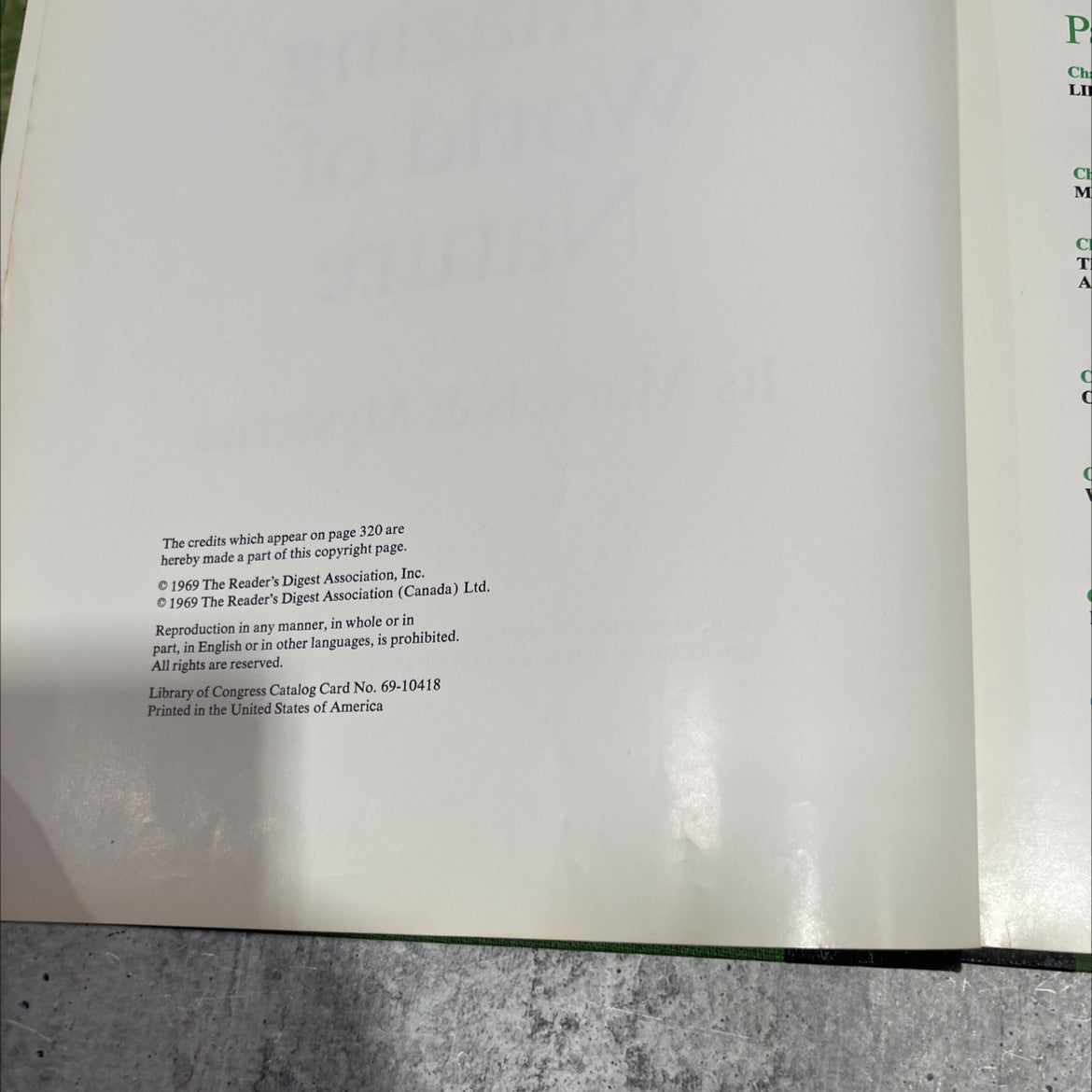 our amazing world of nature its marvels & mysteries book, by unknown, 1969 Hardcover image 3