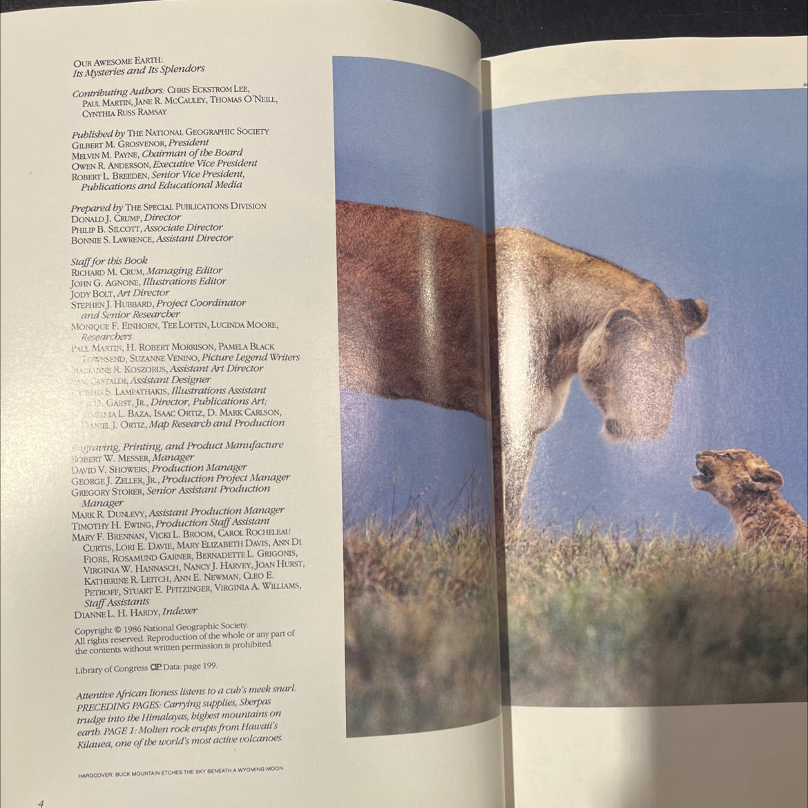 our awesome earth: its mysteries and its splendors book, by chris eckstrom lee, paul martin, jane r. mccauley, thomas image 3