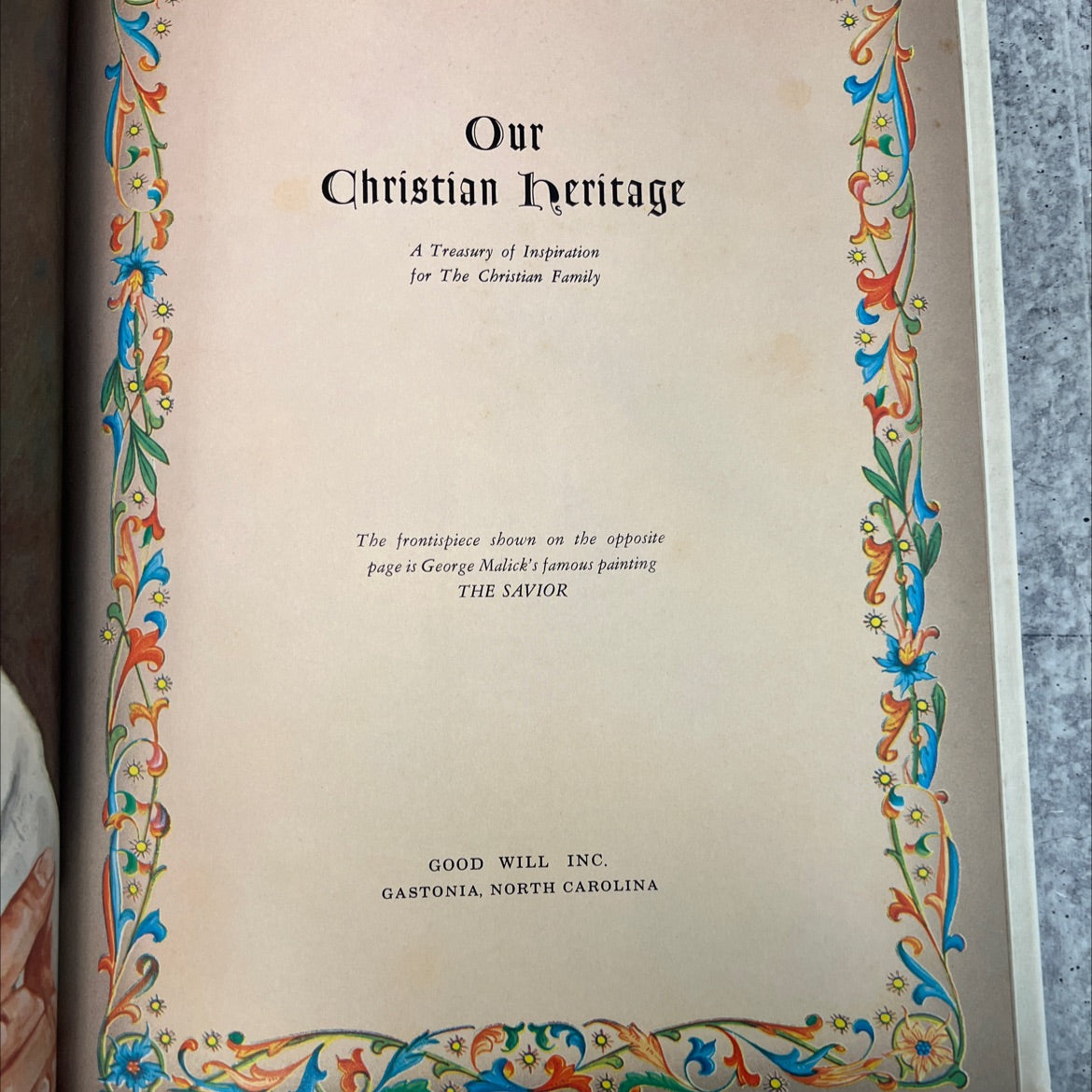 our christian heritage a treasury of inspiration for the christian family book, by unknown, 1967 Hardcover, Vintage image 2
