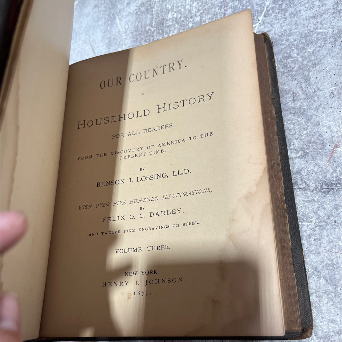 our country. household history for all readers, from the discovery of america to the present time. book, by benson j. image 2