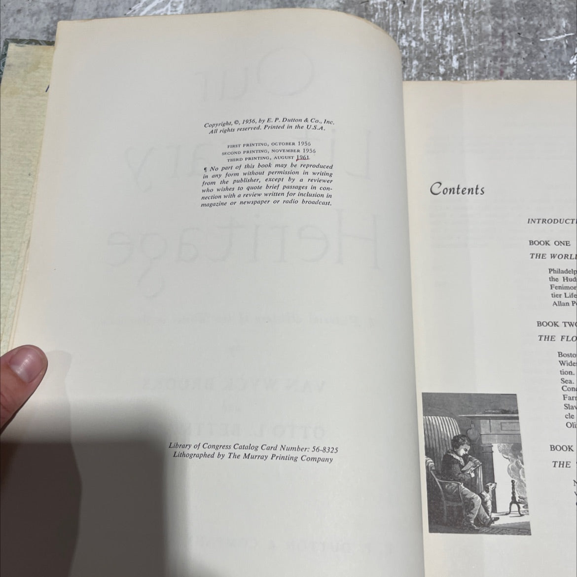 our literary heritage a pictorial history of the writer in america book, by van wyck brooks and otto l. bettmann, 1961 image 3